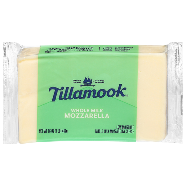 Tillamook Whole Milk Mozzarella Cheese Block