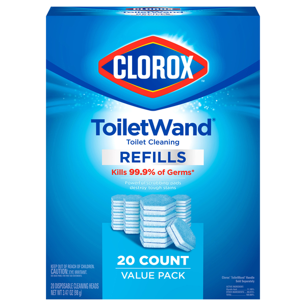 Clorox ToiletWand Toilet Bowl Cleaning Refills Value Size
