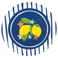 Smart Living Summer Round Platter Lemons
