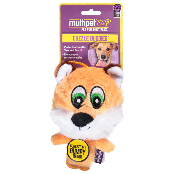 Multipet Cuzzle Buddies Squeaky Tiger Dog Toy
