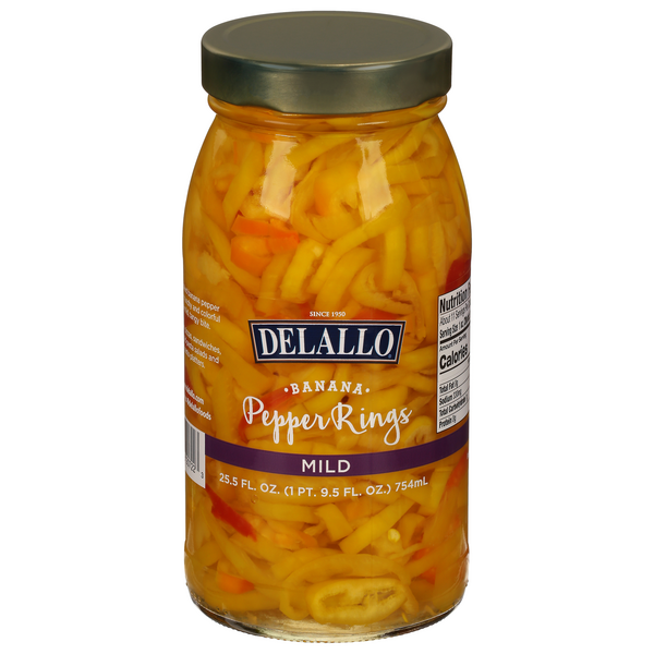DeLallo Mild Banana Pepper Rings