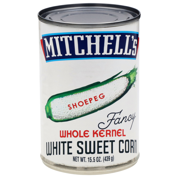 Mitchell's Fancy Whole Kernel Shoe Peg White Sweet Corn