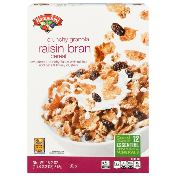 Hannaford Crunchy Granola Raisin Bran Cereal