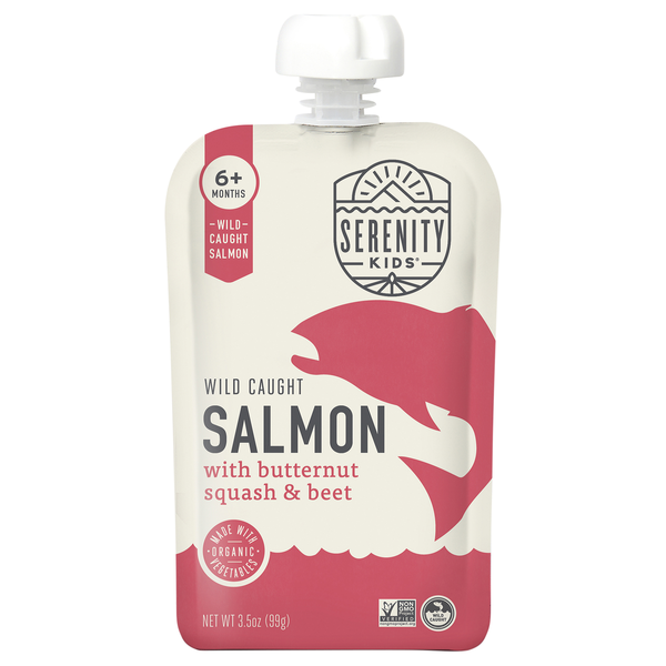Serenity Kids Baby Food Wild Caught Salmon Butternut Squash & Beet
