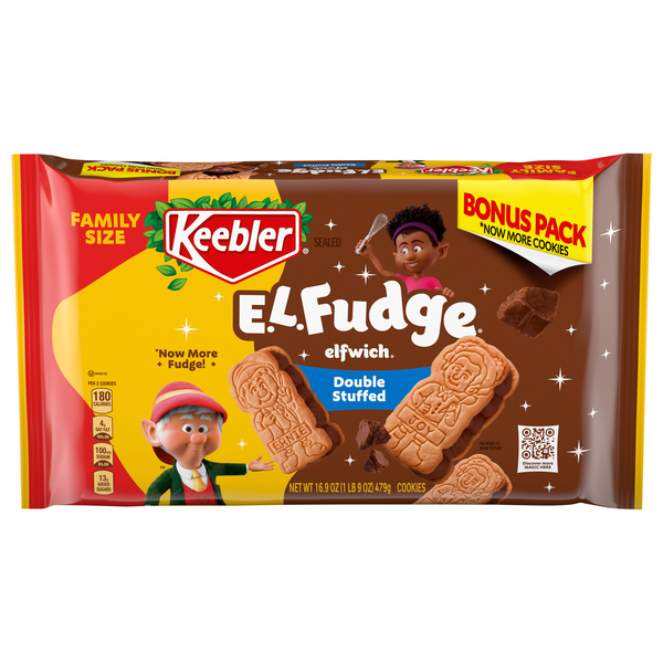Keebler E.L. Fudge Elfwich Double Fudge Cookies