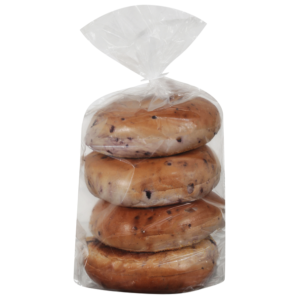 Food Lion Bakery Blueberry Bagels - 4 ct