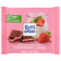 Ritter Sport Milk Chocolate Candy Bar with Strawberry Creme