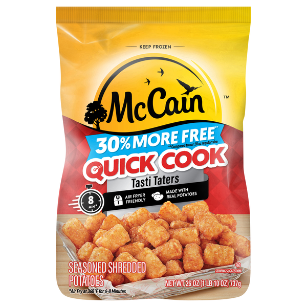 McCain Quick Cook Tasti Taters Seasoned Shredded Potatoes Frozen