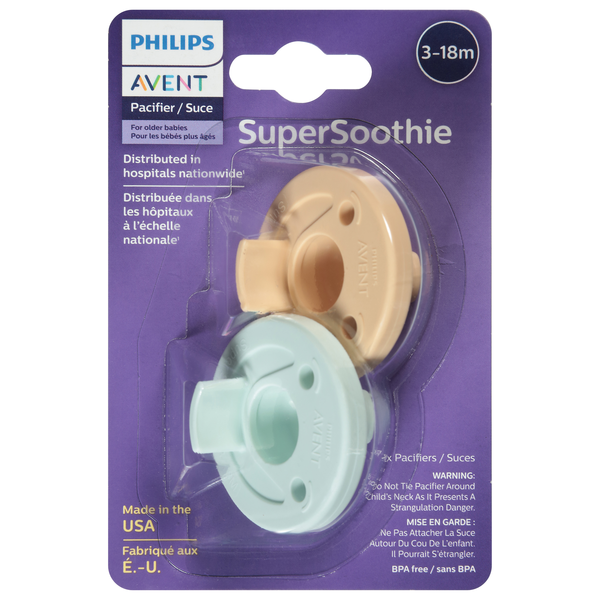 Philips Avent SuperSoothie Pacifier 3-18m