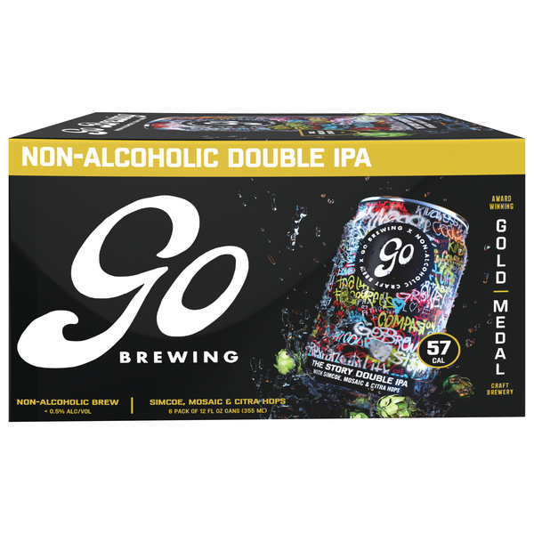 Go Brewing Non-Alcoholic The Story Double IPA Beer - 6 pk