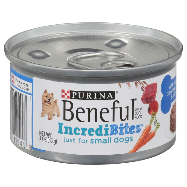 Save on Purina Beneful IncrediBites Small Dogs Beef/Wild Rice Adult Wet