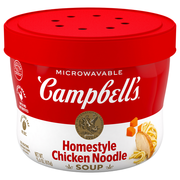 Campbell's Homestyle Chicken Noodle Soup Microwavable Bowl