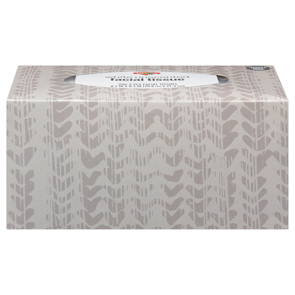 Hannaford 2-Ply White Unscented Facial Tissue