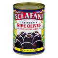 Sclafani California Extra Large Pitted Ripe Black Olives