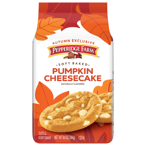 Pepperidge Farm Soft Baked Cookies Pumpkin Cheesecake - 8 ct