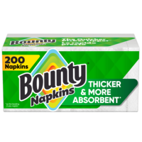 Bounty Napkins 1-Ply White