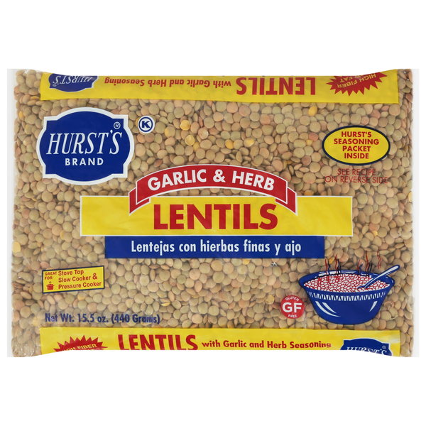 Hurst's Garlic & Herb Dried Lentils