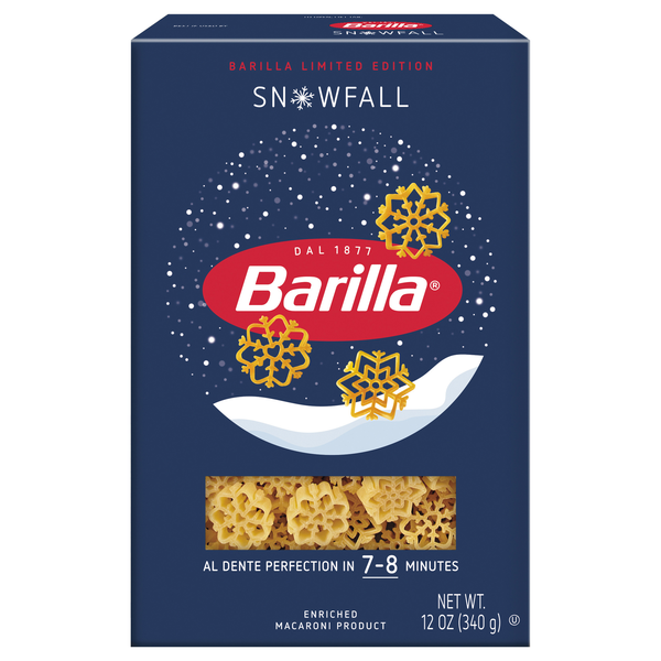 Barilla Limited Edition Snowfall Shaped Pasta