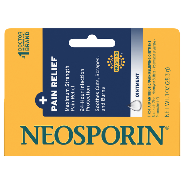 Neosporin + Pain Relief Antibiotic Ointment Maximum Strength
