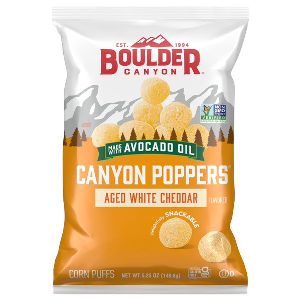 Boulder Canyon White Cheddar Canyon Poppers Snack