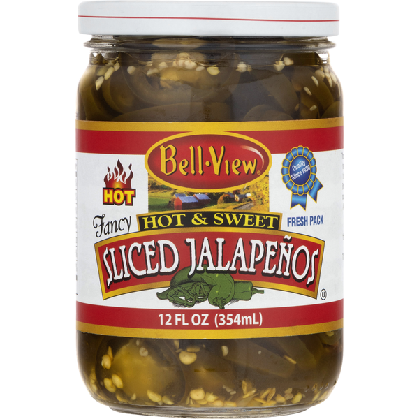 Bell-View Fancy Sliced Hot & Sweet Jalapeno Peppers