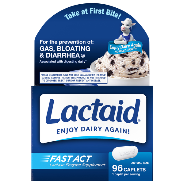 Lactaid Fast Act Lactose Intolerance Caplets