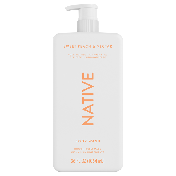 Native Sweet Peach & Nectar Body Wash