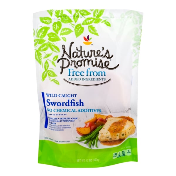 Save on Nature's Promise Swordfish Steaks Wild Caught Frozen Order