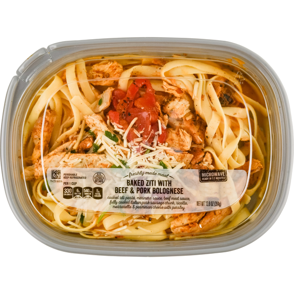 Giant Freshly Made Meal Baked Ziti with Beef & Pork Bolognese