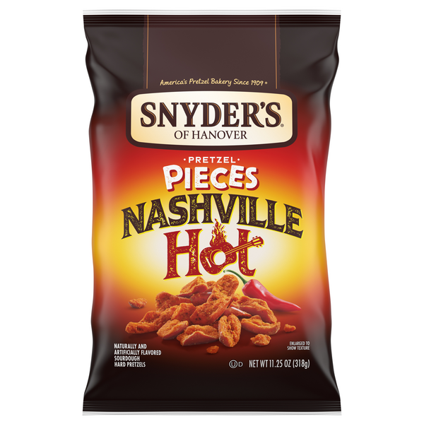 Snyder's of Hanover Nashville Hot Flavored Pretzel Pieces