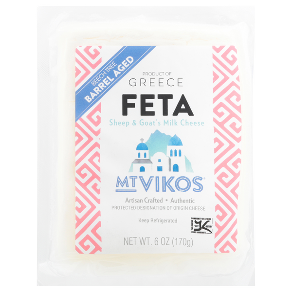 Save on Mt. Vikos Feta Cheese Sheep & Goat's Milk Blend Barrel Aged Order Online Delivery Stop