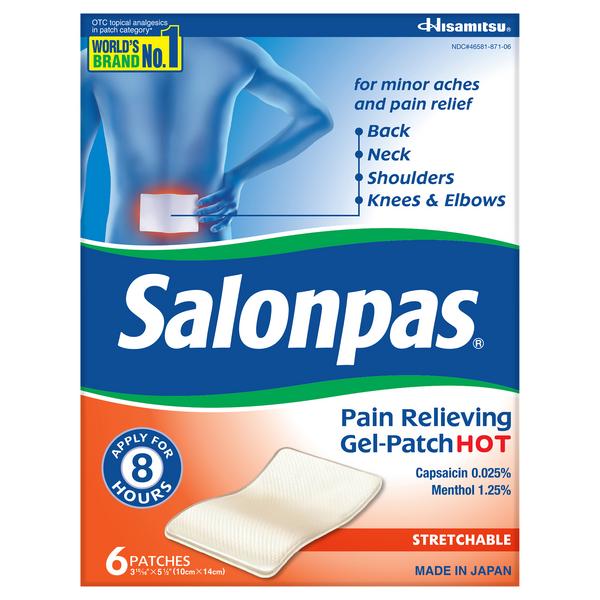 Salonpas Pain Relieving Hot Gel-Patch