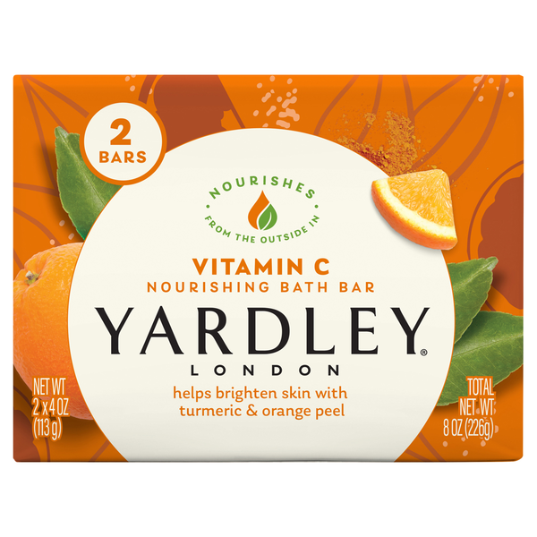 Yardley Vitamin C Moisturizing Bath Soap Bar - 2 ct