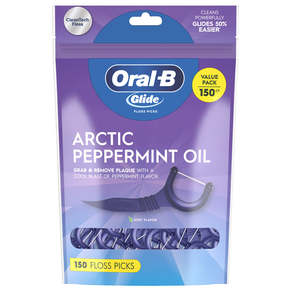 Oral-B Glide Arctic Peppermint Oil Floss Picks