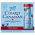 Clearly Canadian Zero Sugar Wild Cherry Sparkling Water Beverage - 6 pk