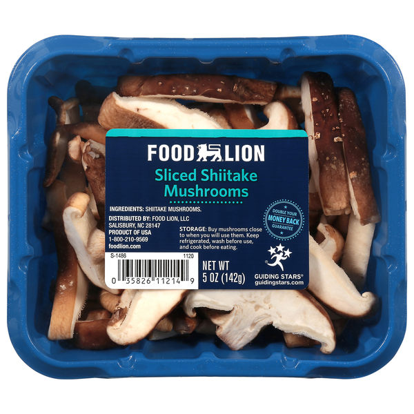 Food Lion Sliced Shiitake Mushrooms