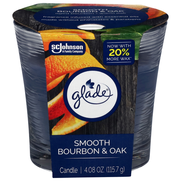 Glade Smooth Bourbon & Oak Candle