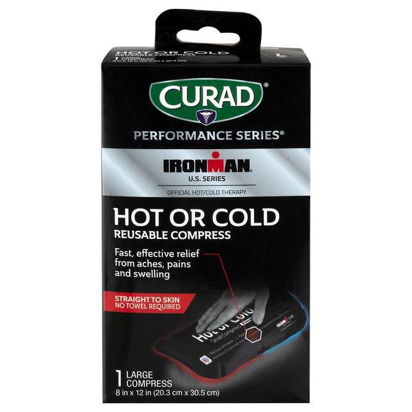 Curad Ironman Hot or Cold Reusable Compress Large