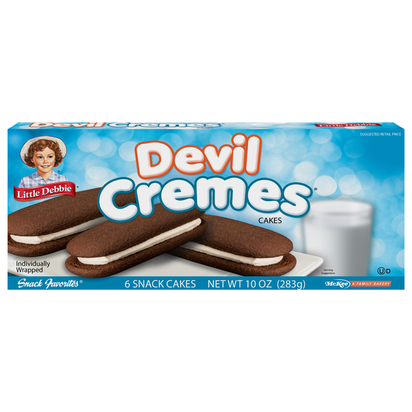 Little Debbie Devil Cremes Snack Cakes - 6 ct