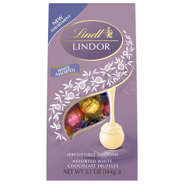 Lindt Lindor Assorted White Chocolate Candy Truffles