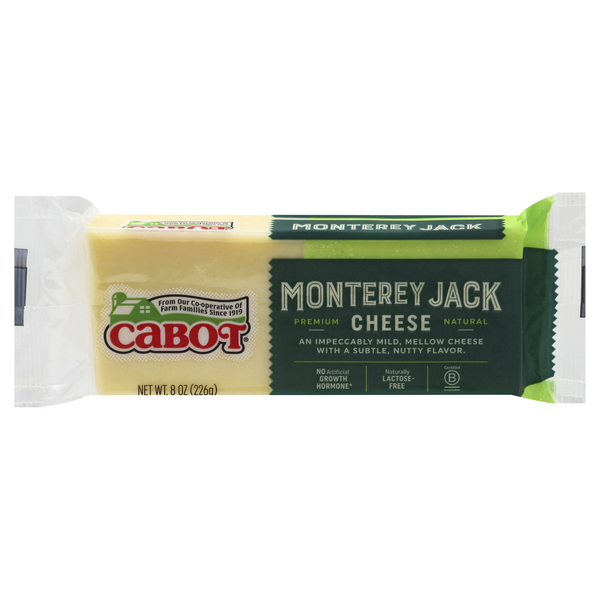 Save on Cabot Premium Monterey Jack Cheese Chunk Natural Order Online