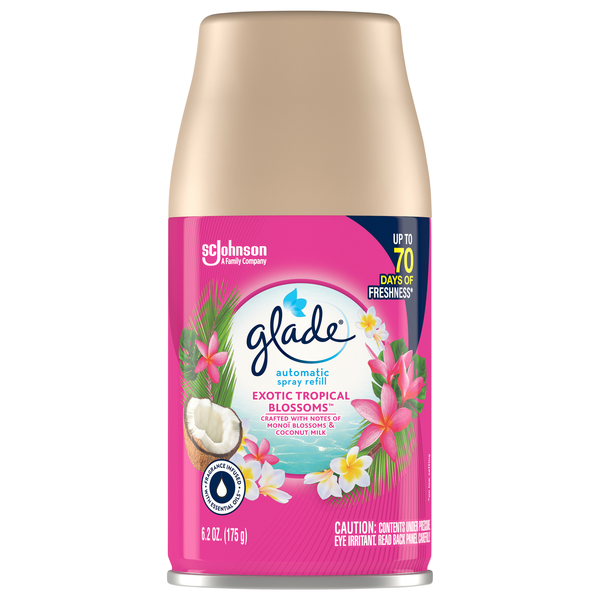 Glade Exotic Tropical Blossoms Air Freshener Automatic Spray Refill