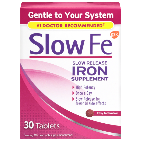 Slow Fe Slow Release Iron Supplement Tablets