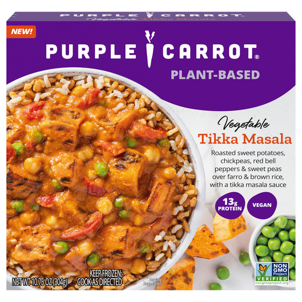 Purple Carrot Plant-Based Vegetable Tikka Masala Vegan Frozen Meal