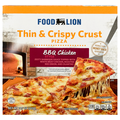Food Lion Thin & Crispy Crust BBQ Chicken Style Pizza Frozen