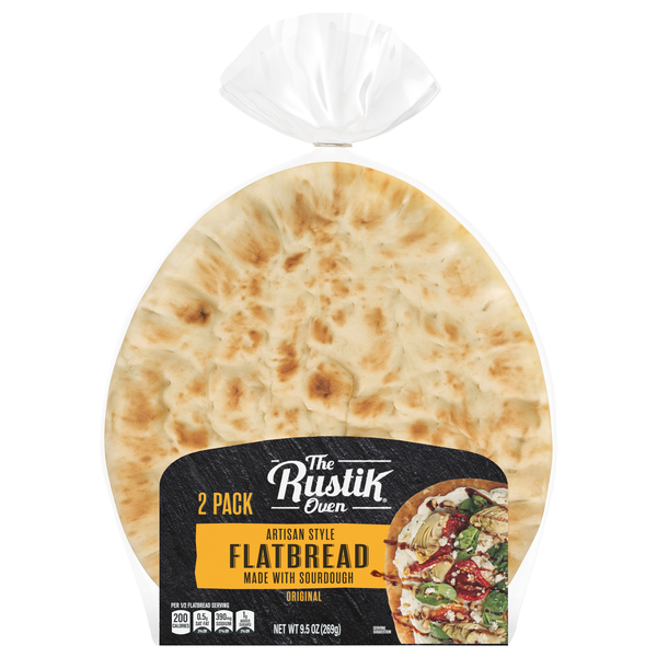 The Rustik Oven Artisan Style Sourdough Flatbread - 2 ct