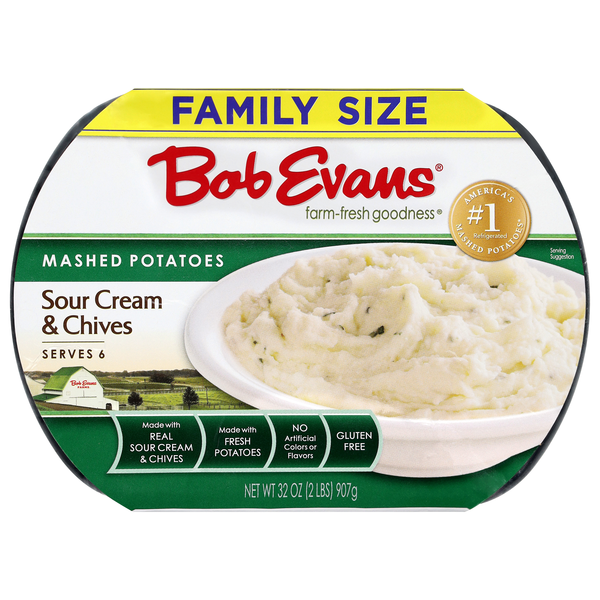 Bob Evans Mashed Potatoes Sour Cream & Chives Family Size