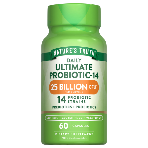Nature's Truth Vegetarian Ultimate Probiotic-14 Capsules
