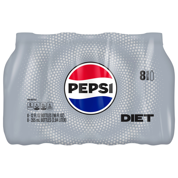 Diet Pepsi Cola Soda - 8 pk