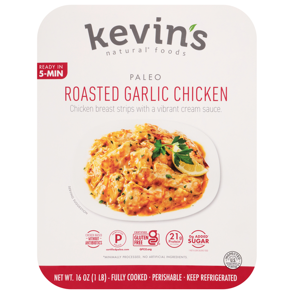 Kevin's Natural Foods Paleo Roasted Garlic Chicken Refrigerated